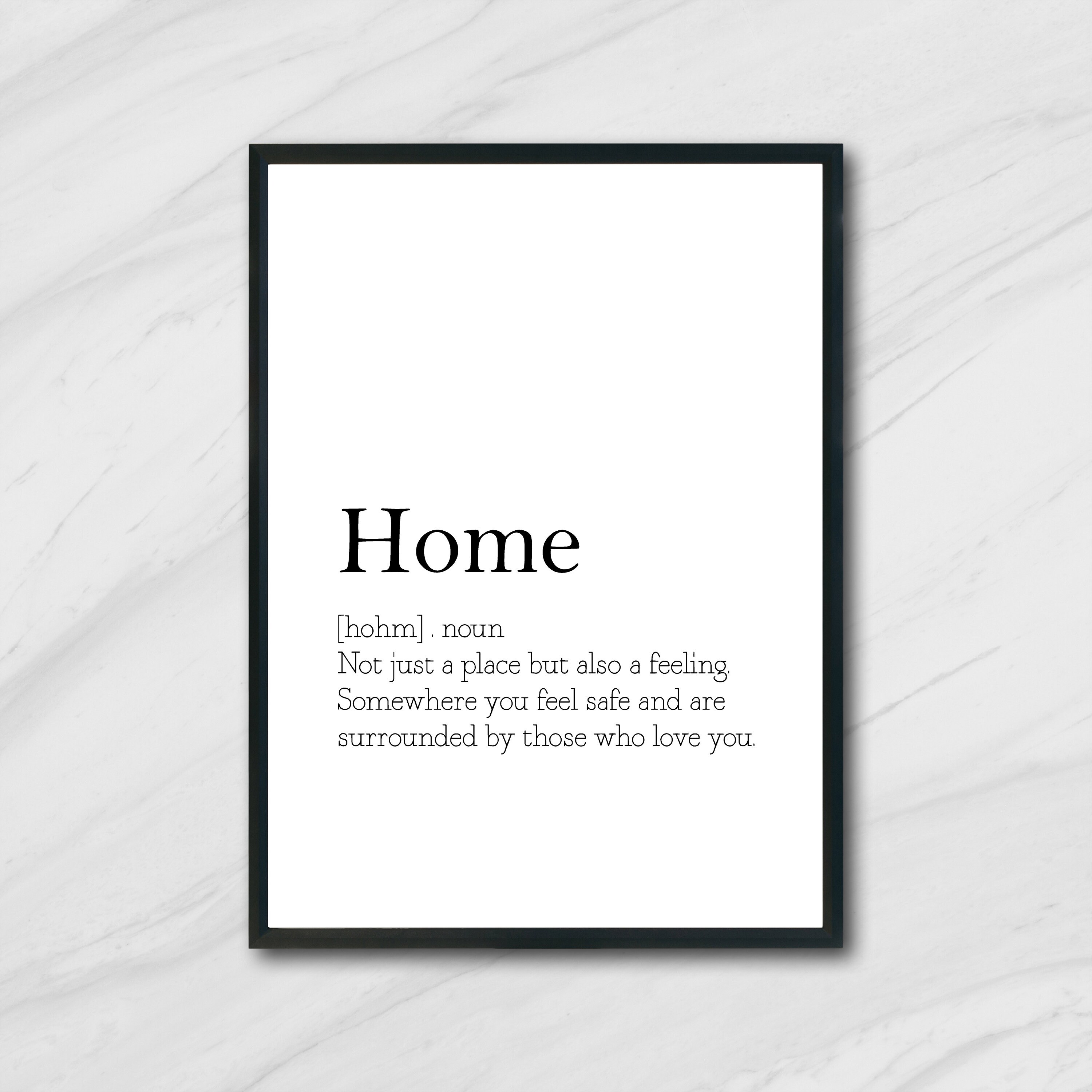Home Definition Print Home Print Family Print Dictionary Etsy