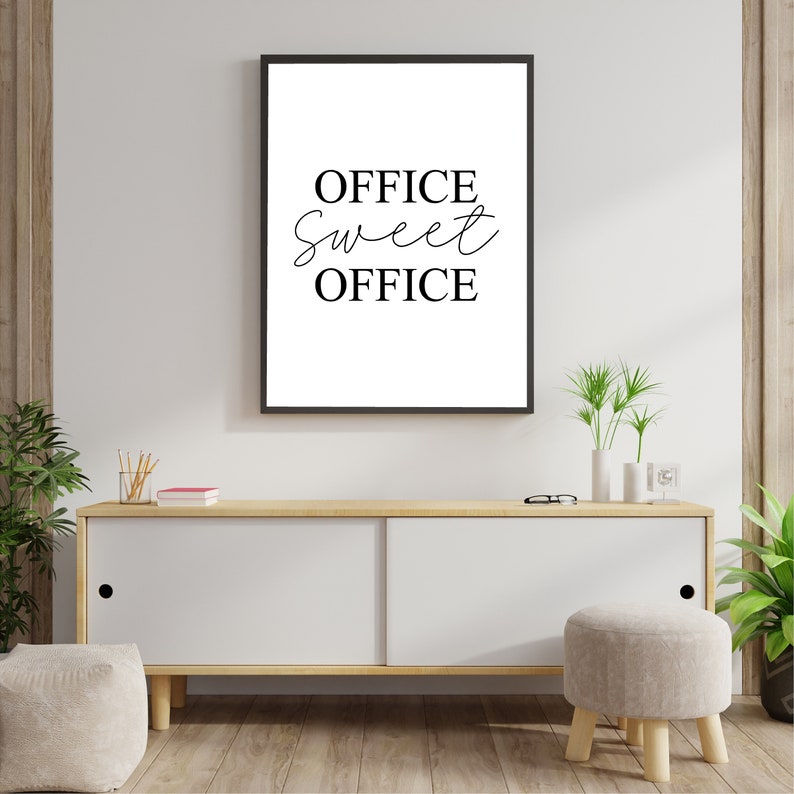 Office Sweet Office Home Office Printable Art Office | Etsy