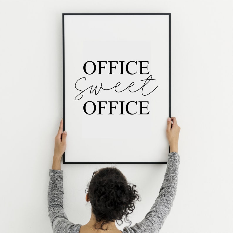 Office Sweet Office Home Office Printable Art Office | Etsy