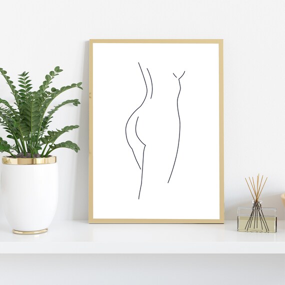 Butt Wall Art Print Line Art One Line Drawing Woman Nude Etsy butt-wall-art-print-line-art-one-line-drawing-woman-nude-etsy