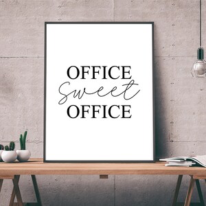 Office Sweet Office, Home Office, Printable Art, Office Decor image 4