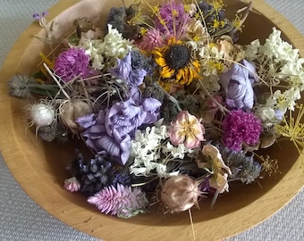 Cottage garden potpourri, Dried botanicals, Natural home fragrances, Eco home decor, Organic, Biodegradable