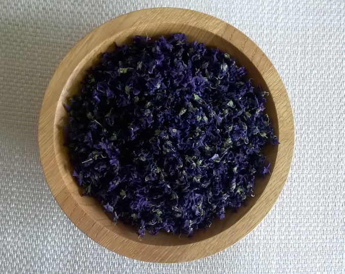 Organic Dried Viola Odorata Flowers, Sweet Violet, English Violet, Edible Flowers, Cake