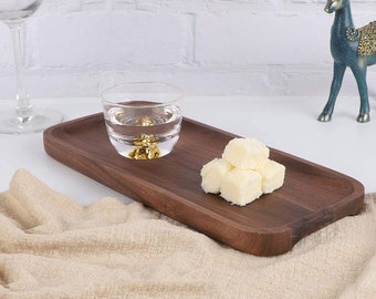 CoffeeTray, Wooden Handmade Plate, Wooden Tea Tray , Wood Natural Tray Organization,Desk Tray