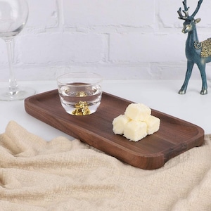 CoffeeTray, Wooden Handmade Plate, Wooden Tea Tray , Wood Natural Tray Organization,Desk Tray