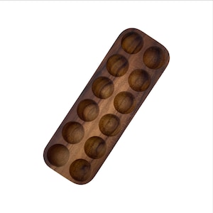 Wooden Egg Holder. Teak wood egg holders for 10 or 12 eggs. Teak wood Stand for Eggs. Easter egg holder.