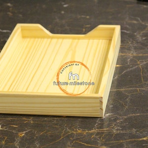 Paperwork Box Office Organizer Outbox Inbox Wood Tray A4 Paper Home ...