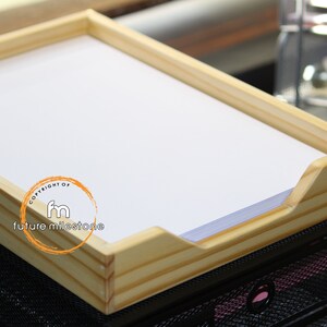 Paperwork Box Office Organizer Outbox Inbox Wood Tray A4 Paper Home ...