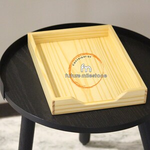 Paperwork Box Office Organizer Outbox Inbox Wood Tray A4 Paper Home ...