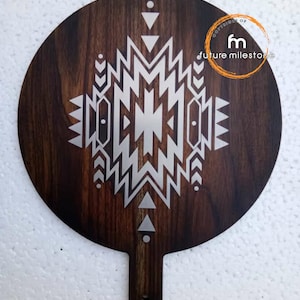 Round Chopping Board, Solid Wooden Chopping Board, Platter, Metal Engraved Chopping Board, Cutting Board