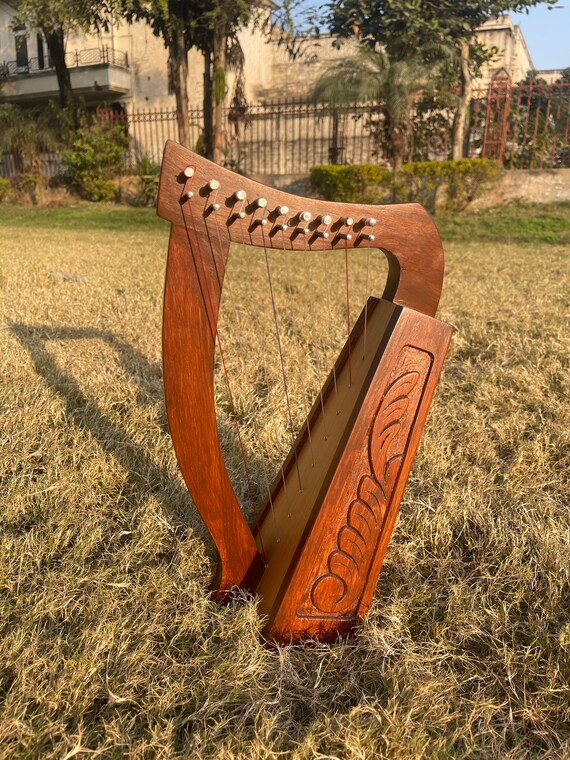 Rosewood Irish Lyre Harp in 9 Strings 12 Strings 15 Strings