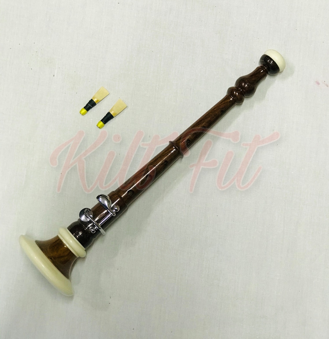 Bombard Chanter Handmade Rosewood Bombard Chanter 2 Reeds & Etsy UK