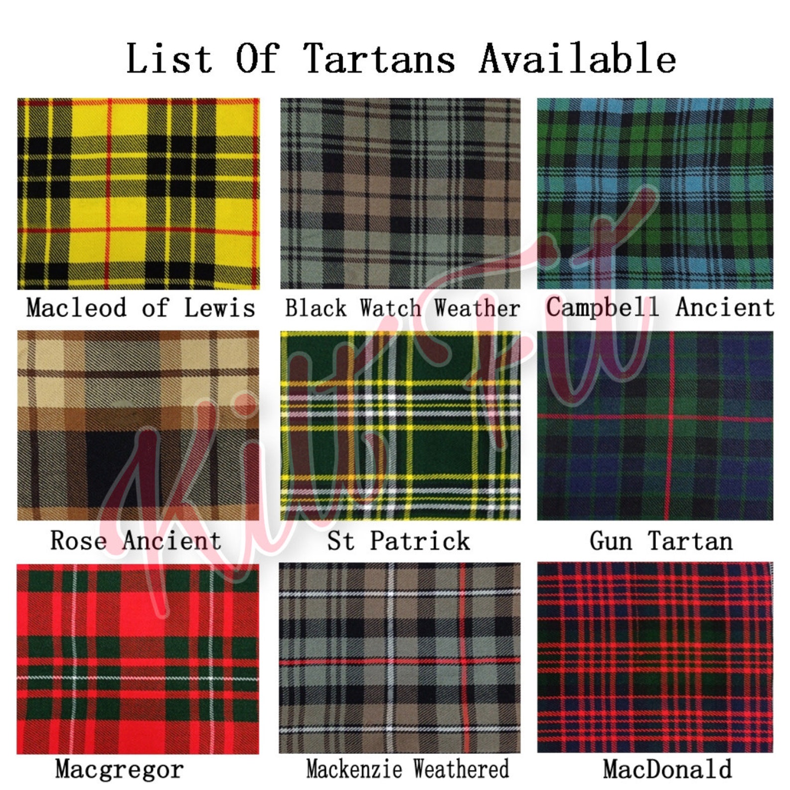 Men's Great Kilt Handmade Scottish Great Kilts For Men Etsy