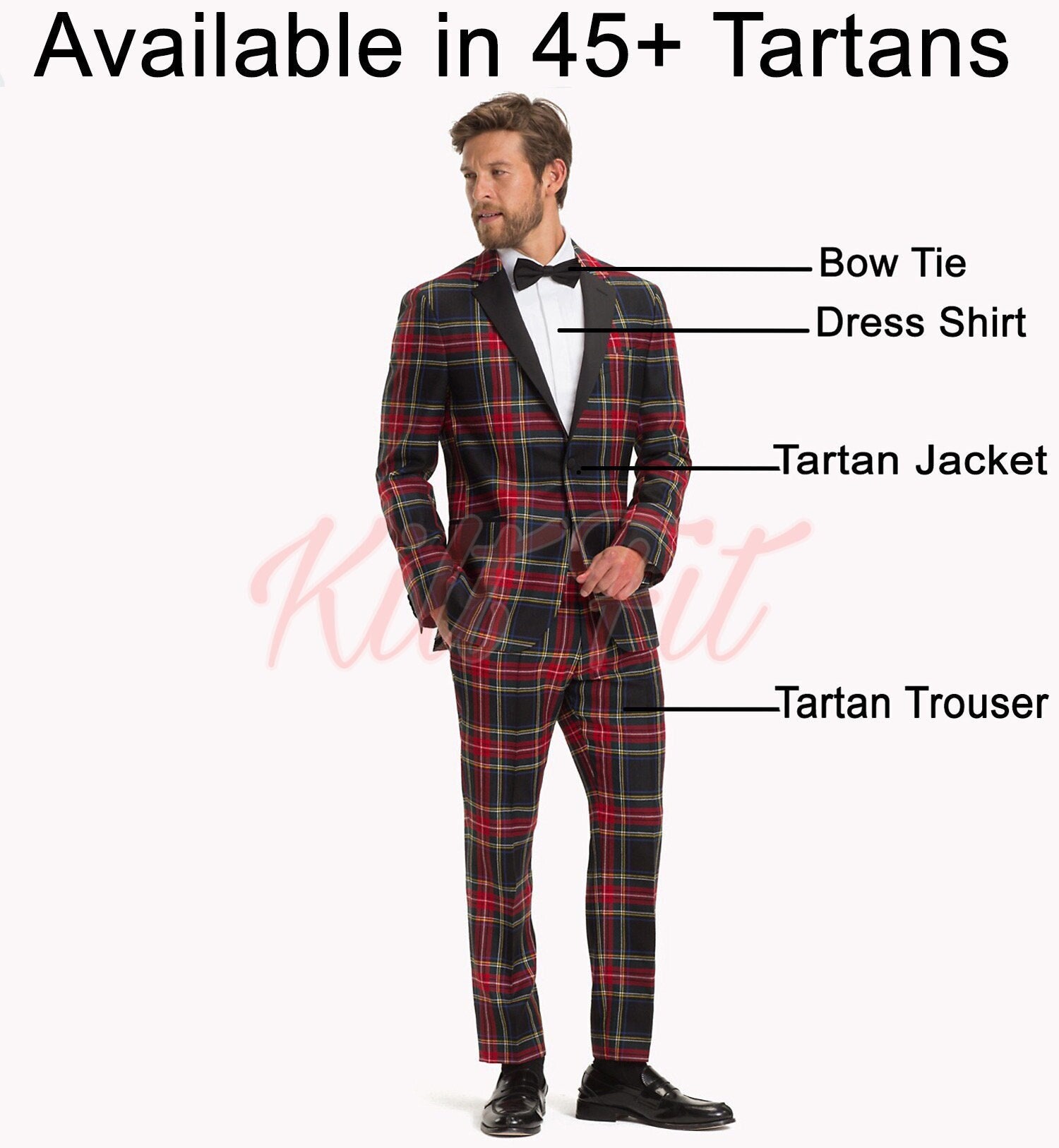 Tartan hot sale trouser suit