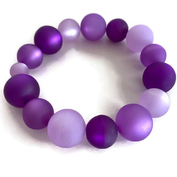 Polaris Flexible Bracelet Perle Violet