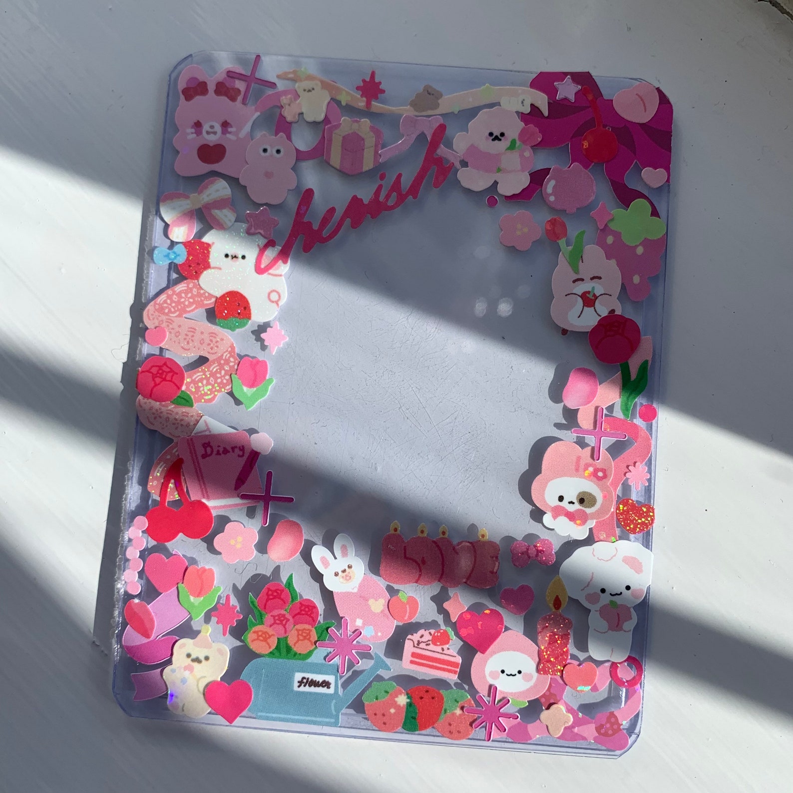 Kawaii Pink Flower Themed Polcos Toploader Polaroid Holder Etsy