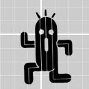 Final Fantasy VII Vinyl Decals - Cactuar Silhouette