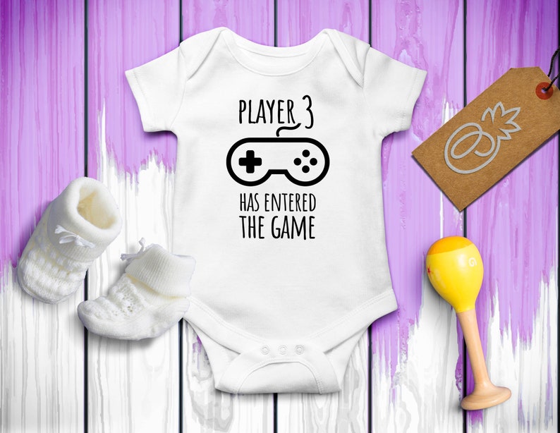 game controller svg Pregnancy Announcement Player 3 svg New born svg Baby shower svg iron on transfer svg Baby Announcement