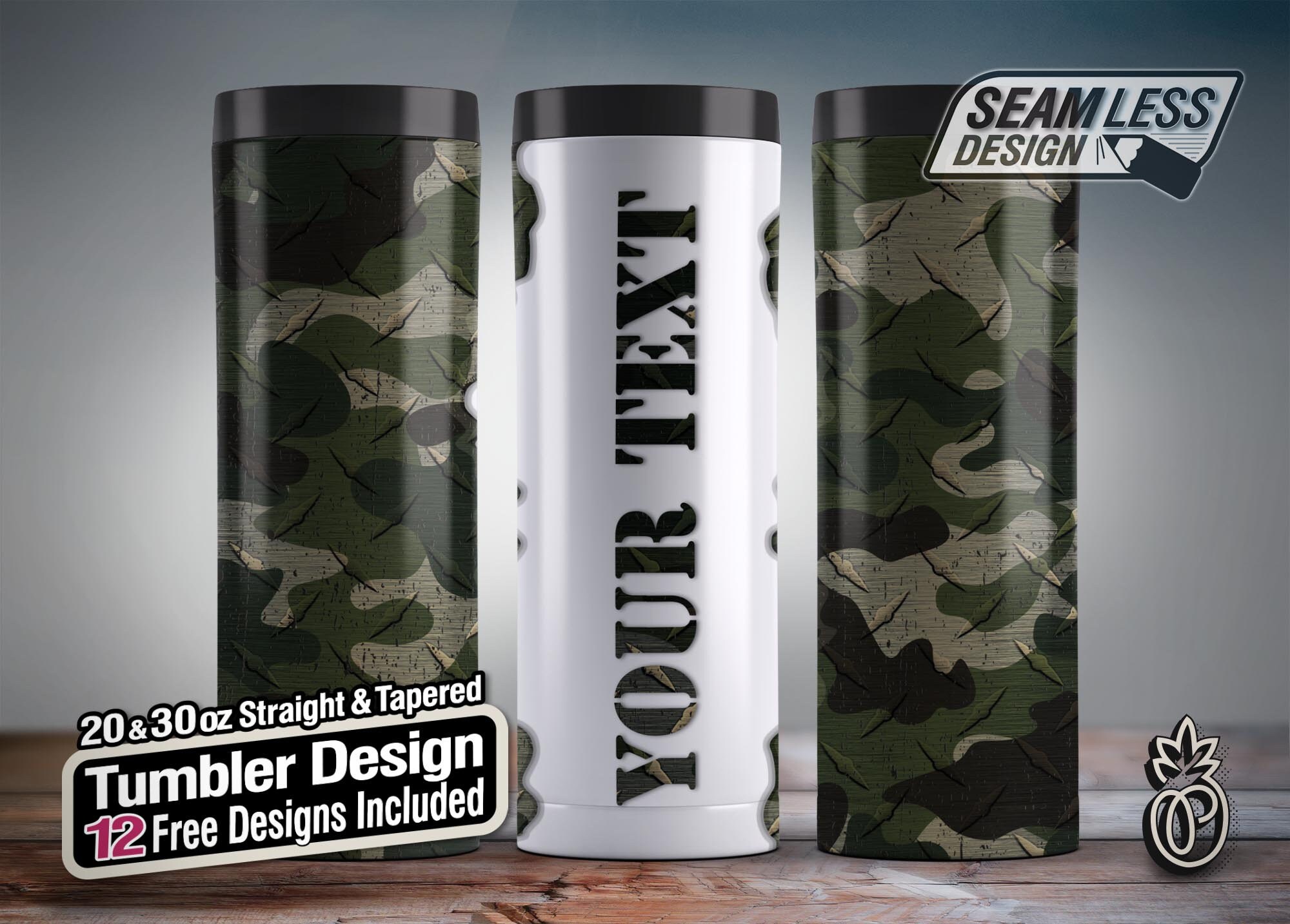 Add Your Own Text, Name Camo print Army, Camouflage wrap, Camo Tumbler Design, Hunting Tumbler, personalized tumbler