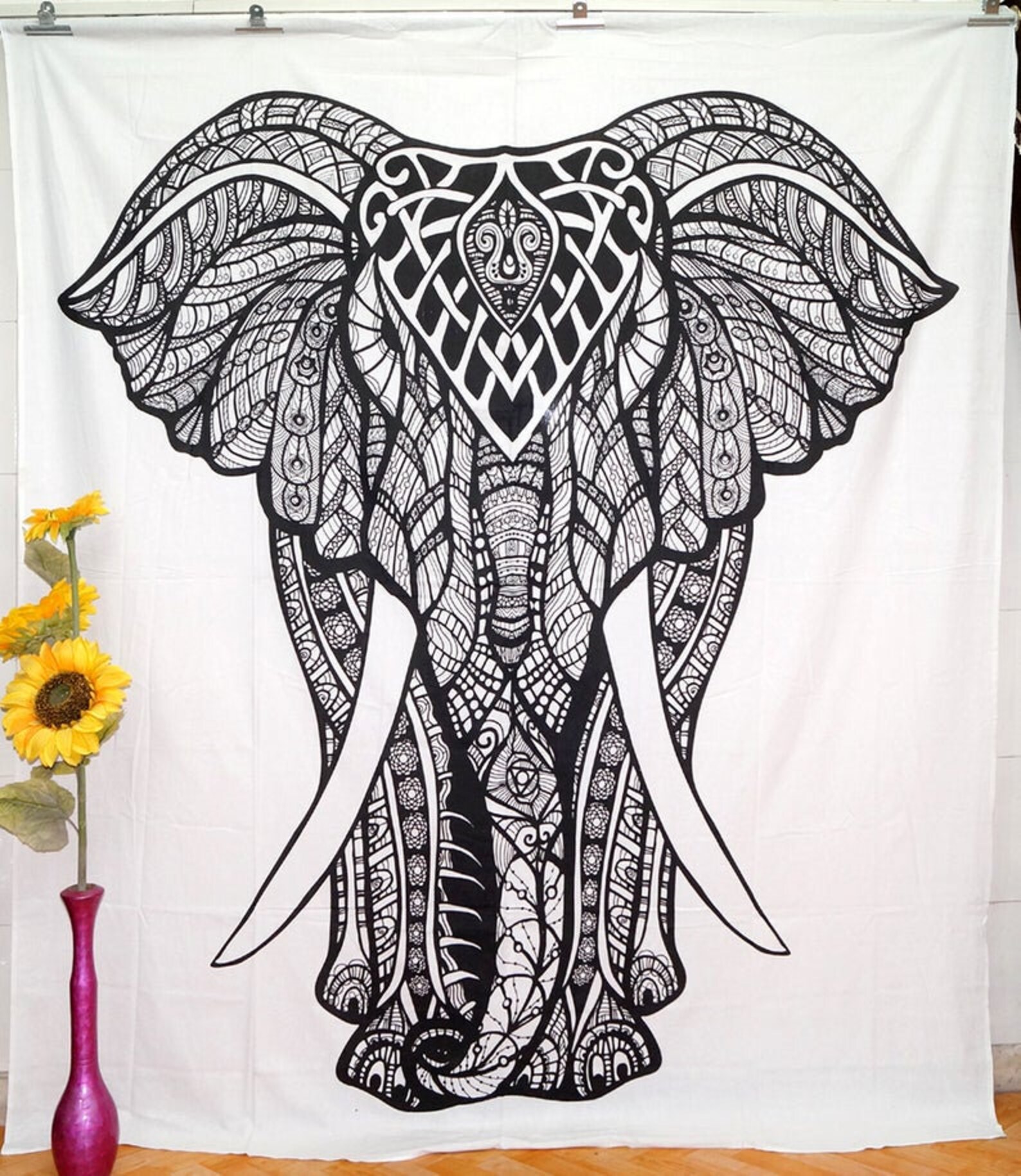 Wall Tapestry Elephant Tapestry Wall Hanging Mandala | Etsy