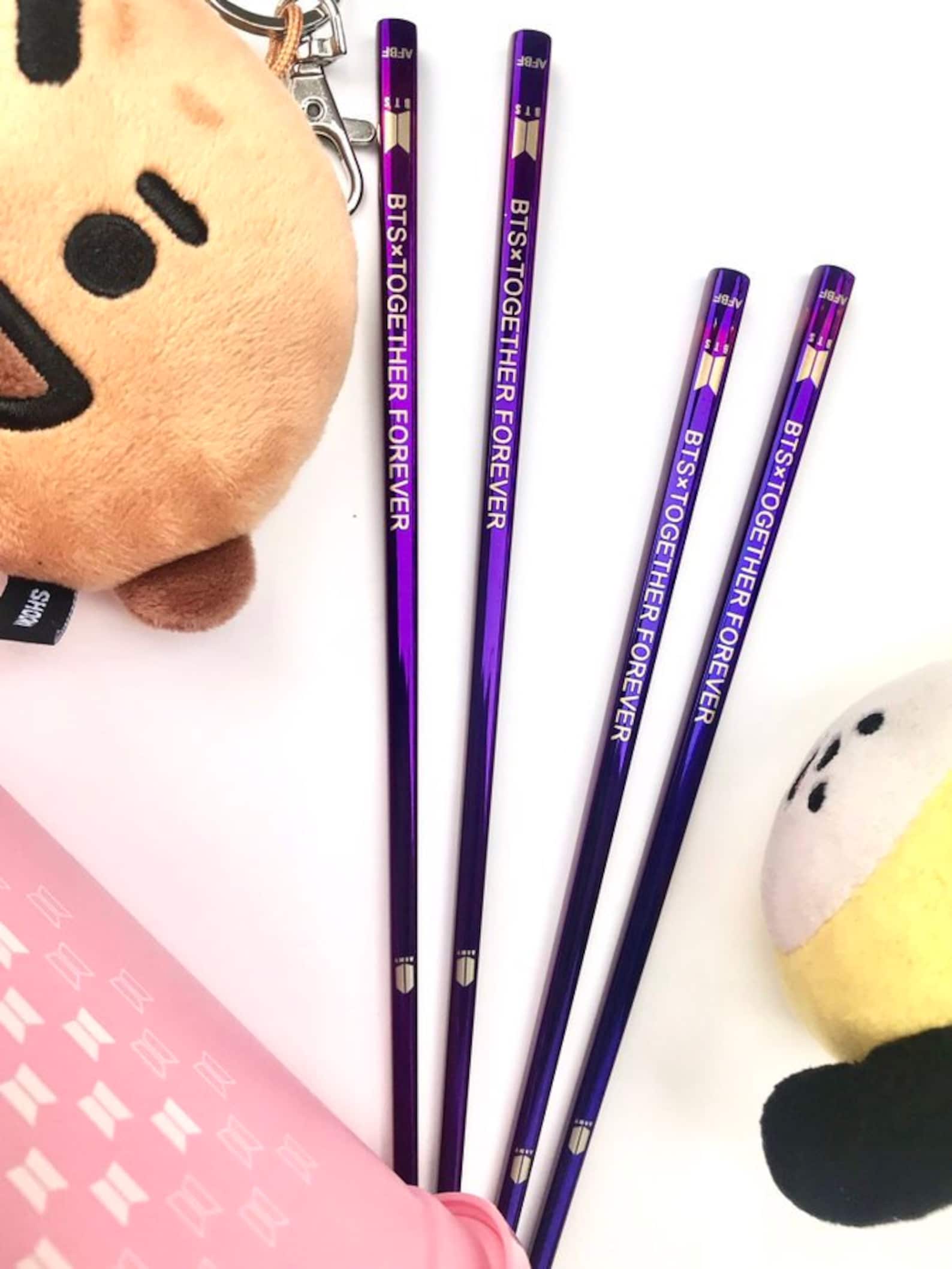 RESTOCK BTS Chopsticks Together Forever 1 Pair Metal Etsy