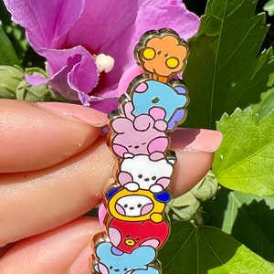 RESTOCK BTS OT7 Minini and friends Enamel Pin Kpop Hallyu Korea Seoul South Korea