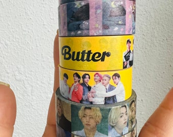 Butter BTS Washi Tape OT7 Bangtan Stationary KPop Korea Hallyu