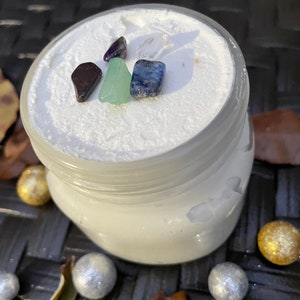 Dr. Frees Chakra Shea Butters. All-Natural, Organic Healing Essential Oils, Crystal-infused Moisturizing, Nourishment for your skin and body