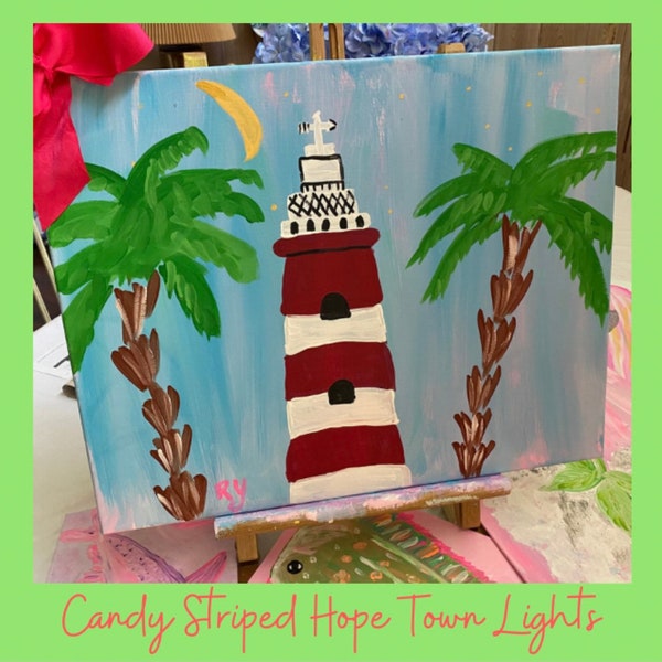 Candy Striped Hope Town Lights