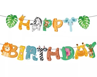 jungle theme letters etsy