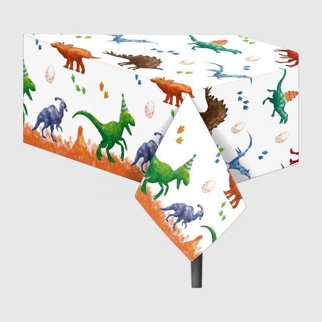 Dinosaur Disposable TableclothDinosaur Party Table CoverDino Birthday DecorDino Baby Shower DecorationDinosaur Party Supplies