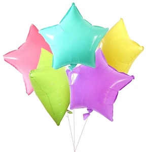 Pastel Star Balloons,Macaron Candy Color Balloons,Pastel Birthday Party,Pastel Rainbow Party Decorations,Pastel Baby Shower,Star Balloons