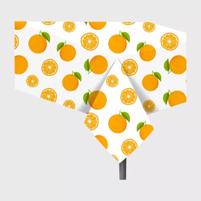 Orange Citrus Disposable Tablecloth Little Cutie Baby Shower Table Decor Fruit Orange Birthday Supplies Summer Party