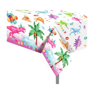 Boland Dinosaur Tablecloth – 130 X 180 Cm Plastic Party Table Cover, Colorful Dino Design For Kids Birthday - View #12
