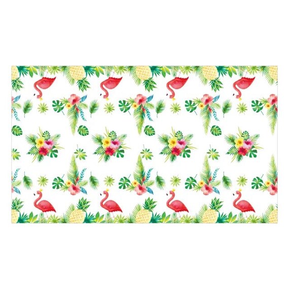 Floral Party Table Cover, Birthday Paper Tablecloth, Planet