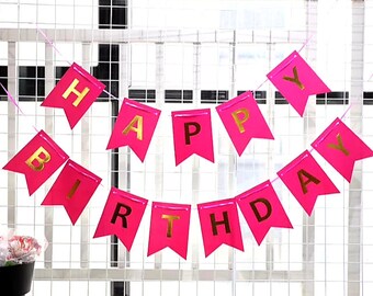 Hot Pink Pale Pink Party Decor Various Sizes Details about / Fabric Bunting Shades of Pinks