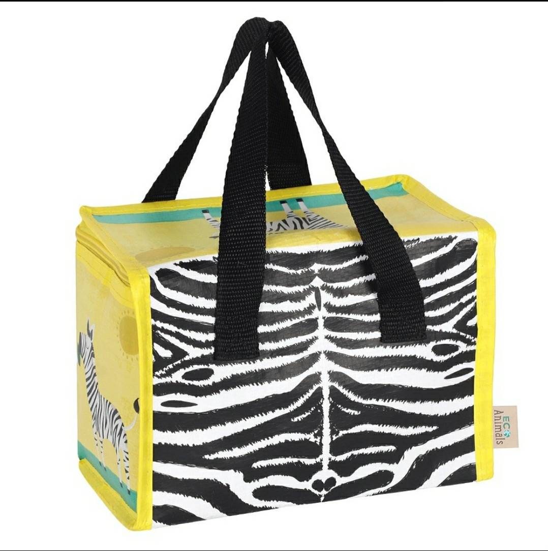 Zebra Lunch Bag insulated safari zebra lunch boxes cool Etsy