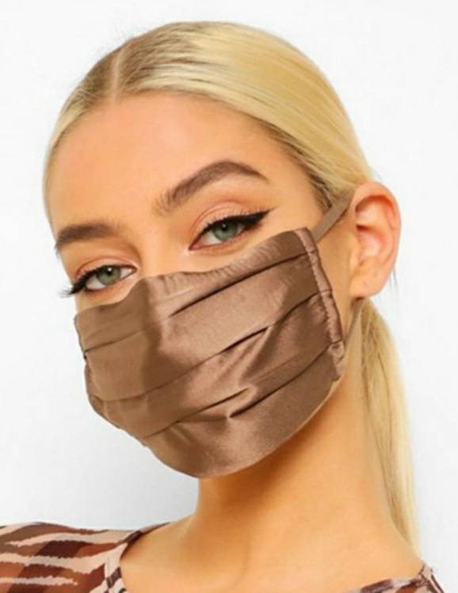 Face Masks satin beige caramel face coverings face Etsy