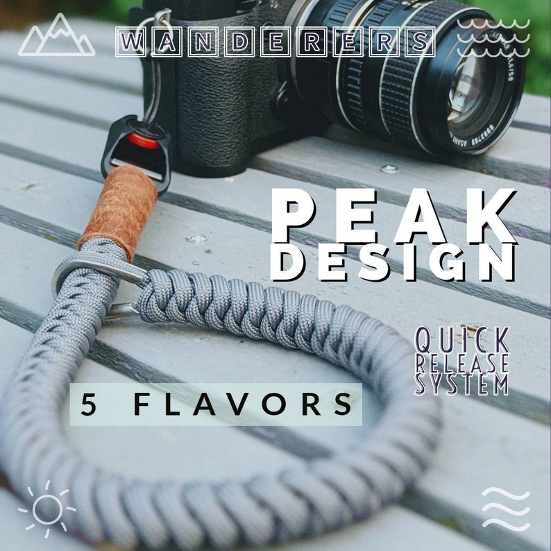 Camera Wrist strap, Peak Design quick release  ,Universal fit for SLR/DSLR ,Canon,Nikon,Sony,Leica ,Hand made 