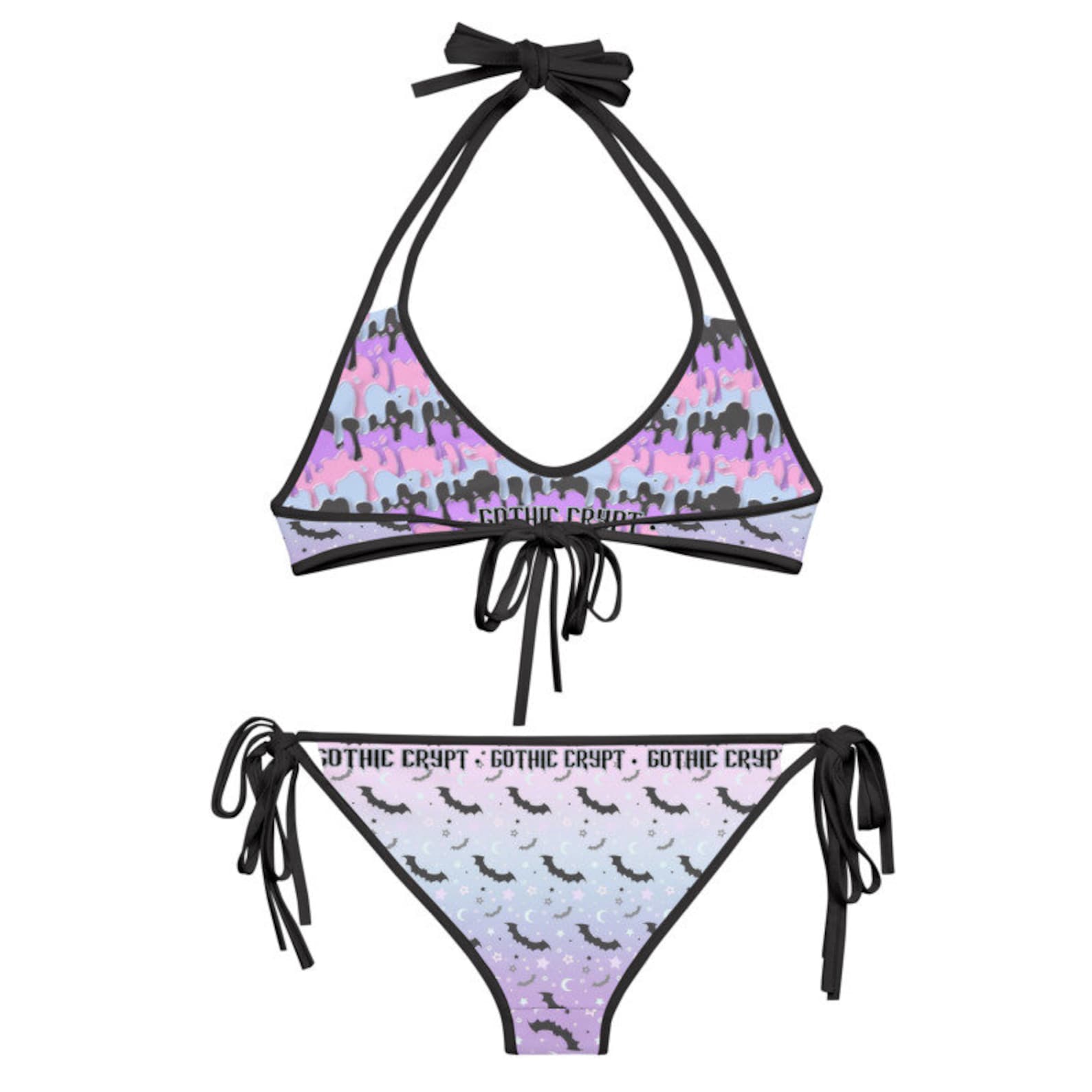 Pastel Goth Bikini Goth Punk Alternative Witchy Bademode Etsy