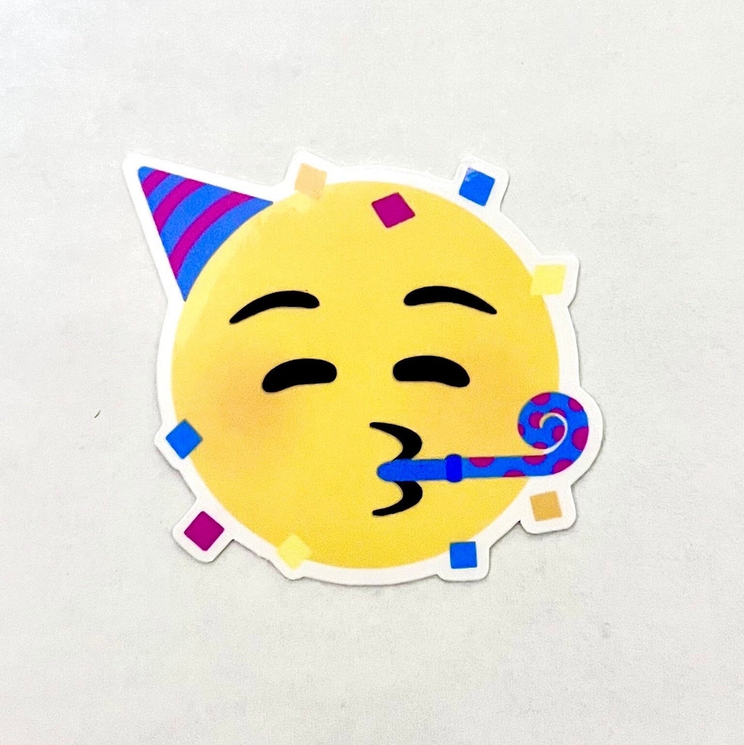 Party People Party Emoji Vinyl Sticker Etsy