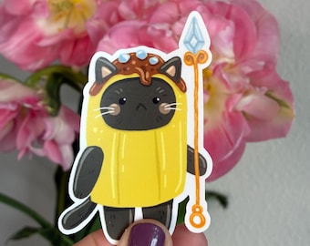 Banana Guard Cat Vinyl Sticker- Adventure Time Sticker