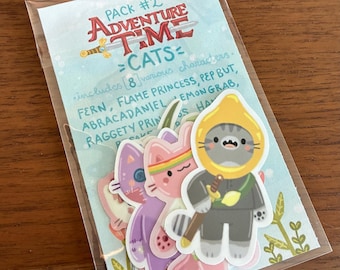 Adventure Time Cat Stickers - Waterproof Vinyl