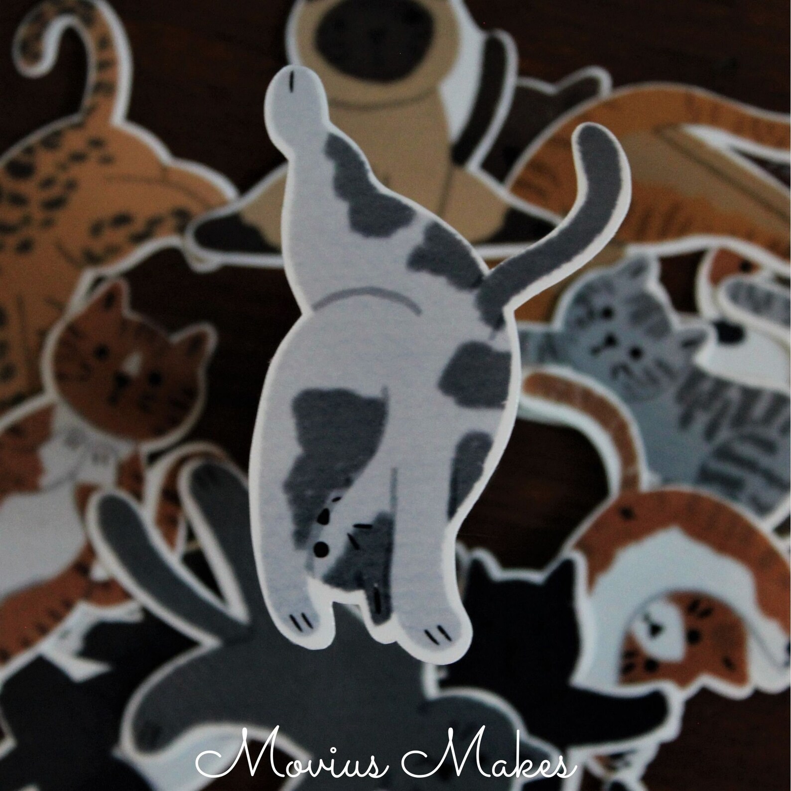 Cat Yoga Stickersmeditation Stickersyoga Lover Giftcat Etsy