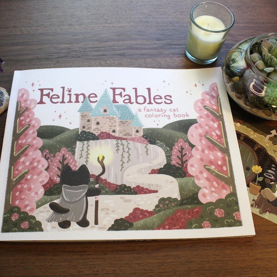 Feline Fables: Fantasy Cat Coloring Book, D&D Themes