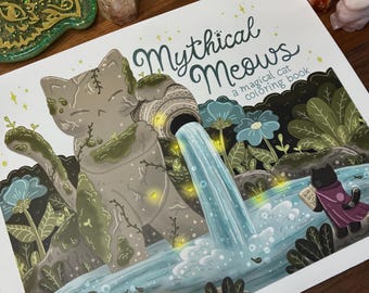 Mythical Meows, A Magical Cat Coloring Book