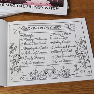 Madge the Froggy Witch Coloring Book-witch Coloring Book-halloween Coloring Pages-adult Coloring ...