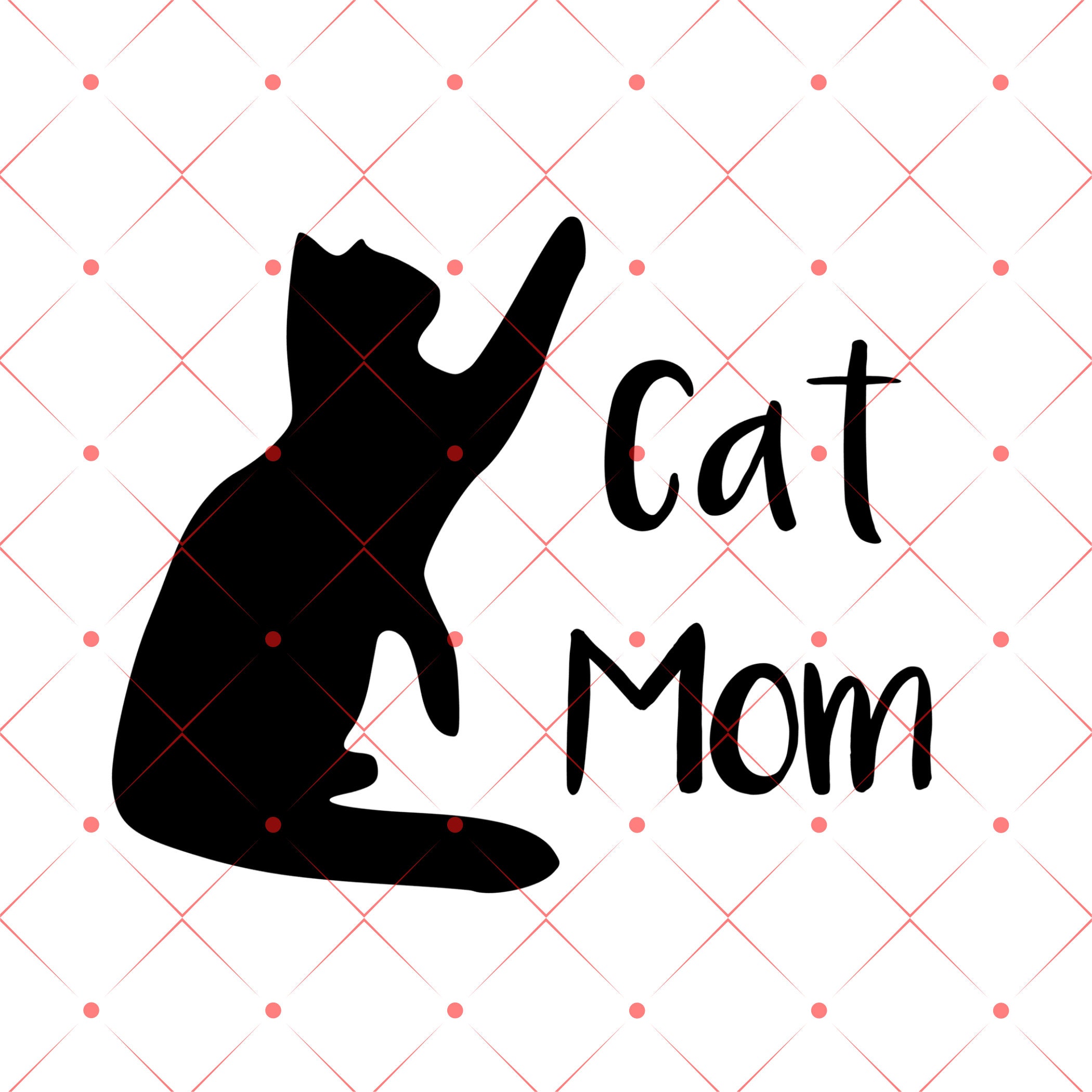 Cat Mom SVG Cat Mom Png Svg Files for Cricut Svg Designs | Etsy