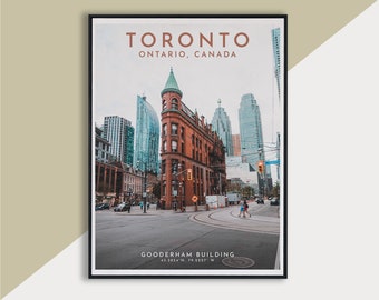 TORONTO Digital Download GOODERHAM Building| Digital Download | Toronto Poster, Toronto Wall Art, Toronto Travel Print | Toronto Art