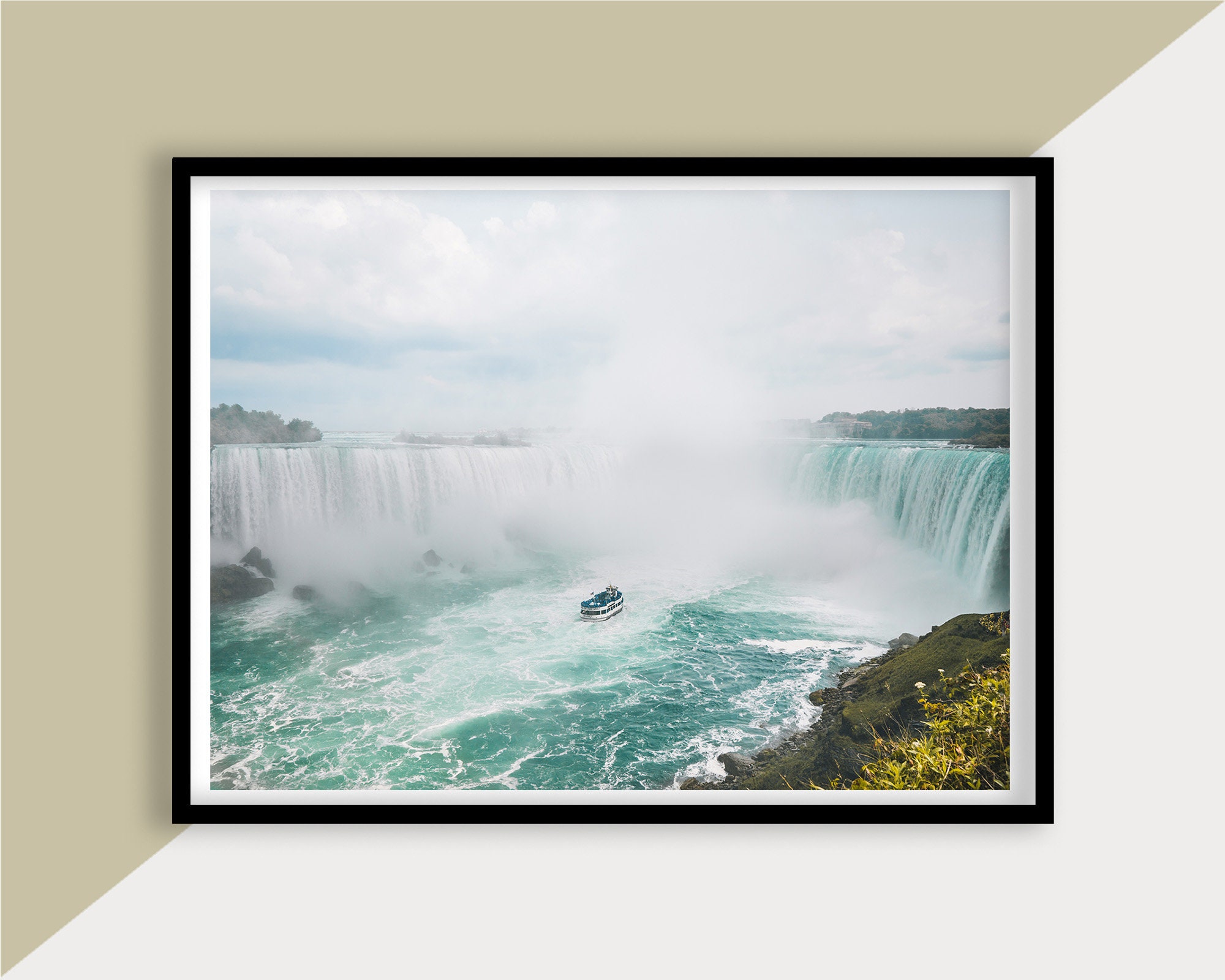 Niagara Falls Waterfalls Print Niagara Falls Poster Niagara - Etsy